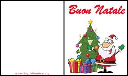 Biglietti Natale babbo Natale